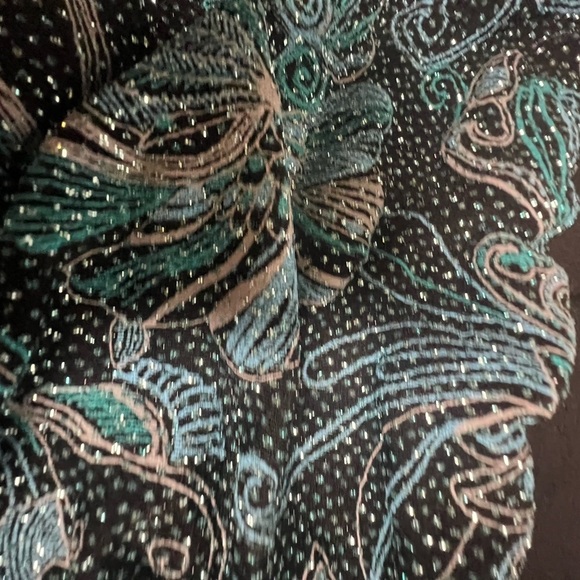 HELENE BLAKE WOMEN’s SHORT SLEEVE DRESSY TOP SIZE PXL. BEAUTIFUL LIKE BRAND NEW - Picture 7 of 11